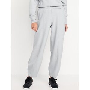 Old Navy High Rise Dynamic Fleece Barrel Leg Sweatpants Womens XS Petite Gray